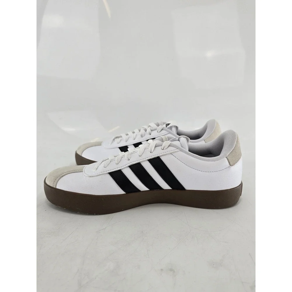 Adidas VL Court 3.0 Sneakers Mens 10 White Black Gum Sole Low Top -Good